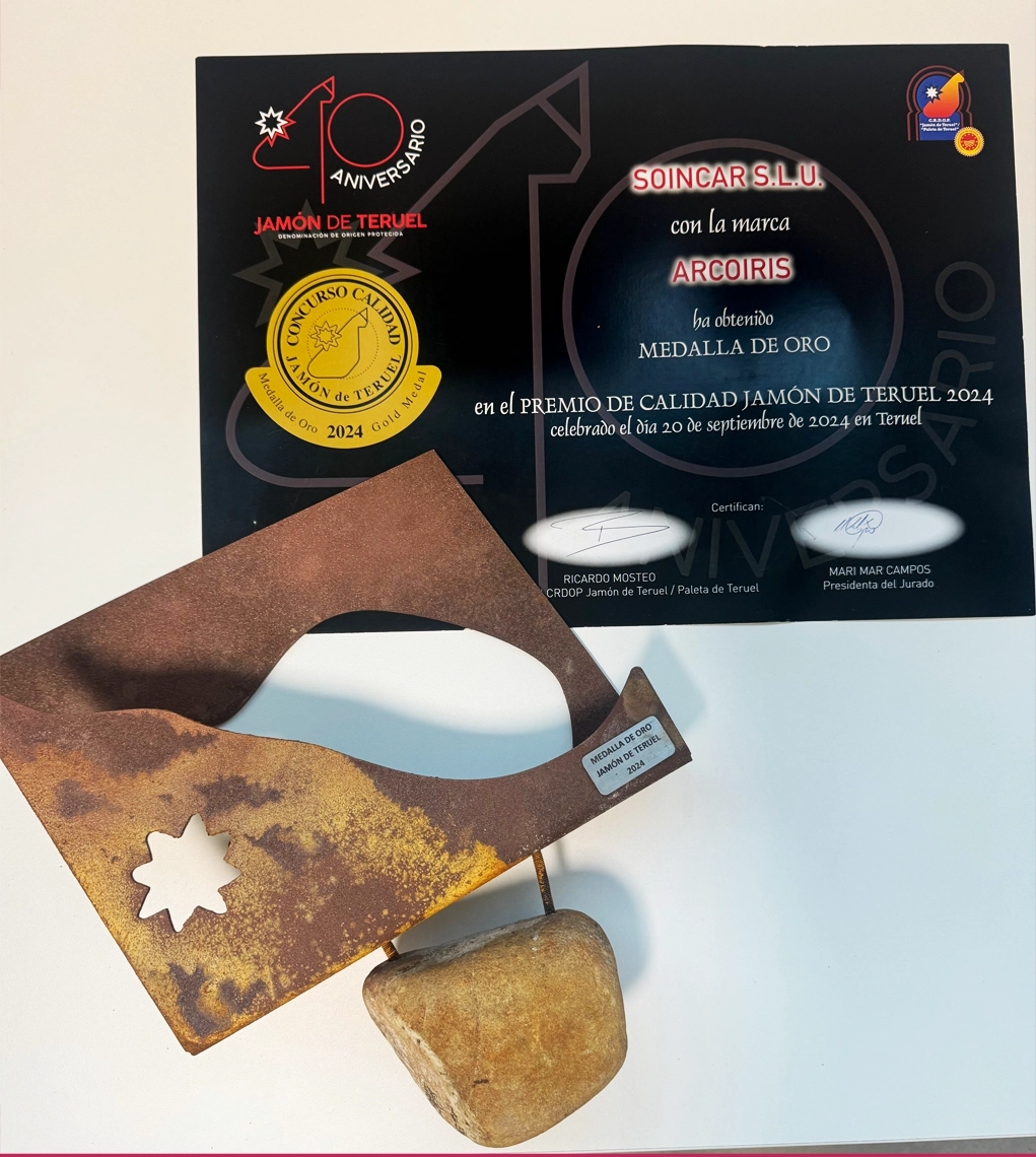 soincar grupo arcoiris medalla oro jamon dop teruel 2